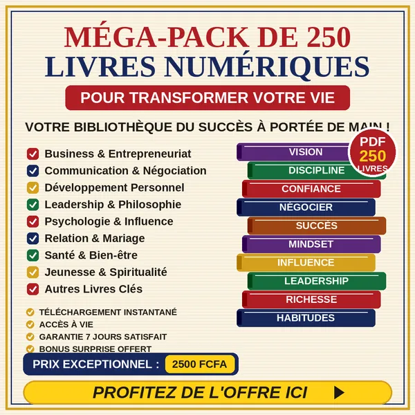 Méga-pack 250 livres numériques
