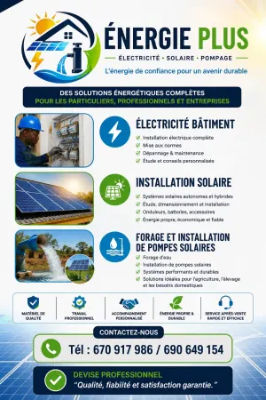 Technicien solaire et électricien bâtiment